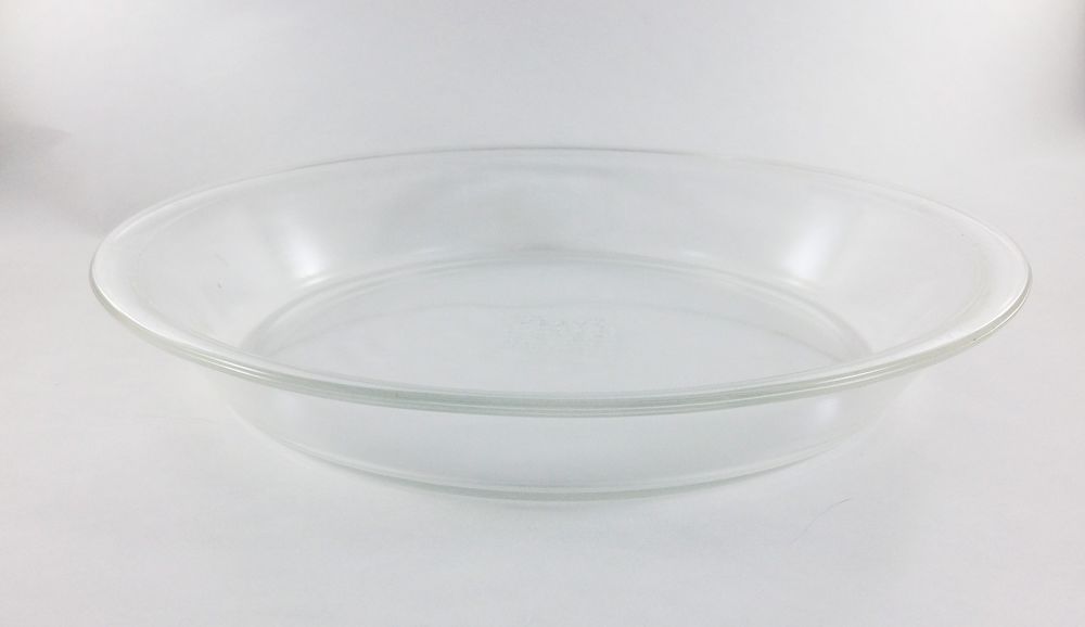 Pyrex 210 10 inch Pie Plate Flat Rim Clear Glass #Pyrex ...