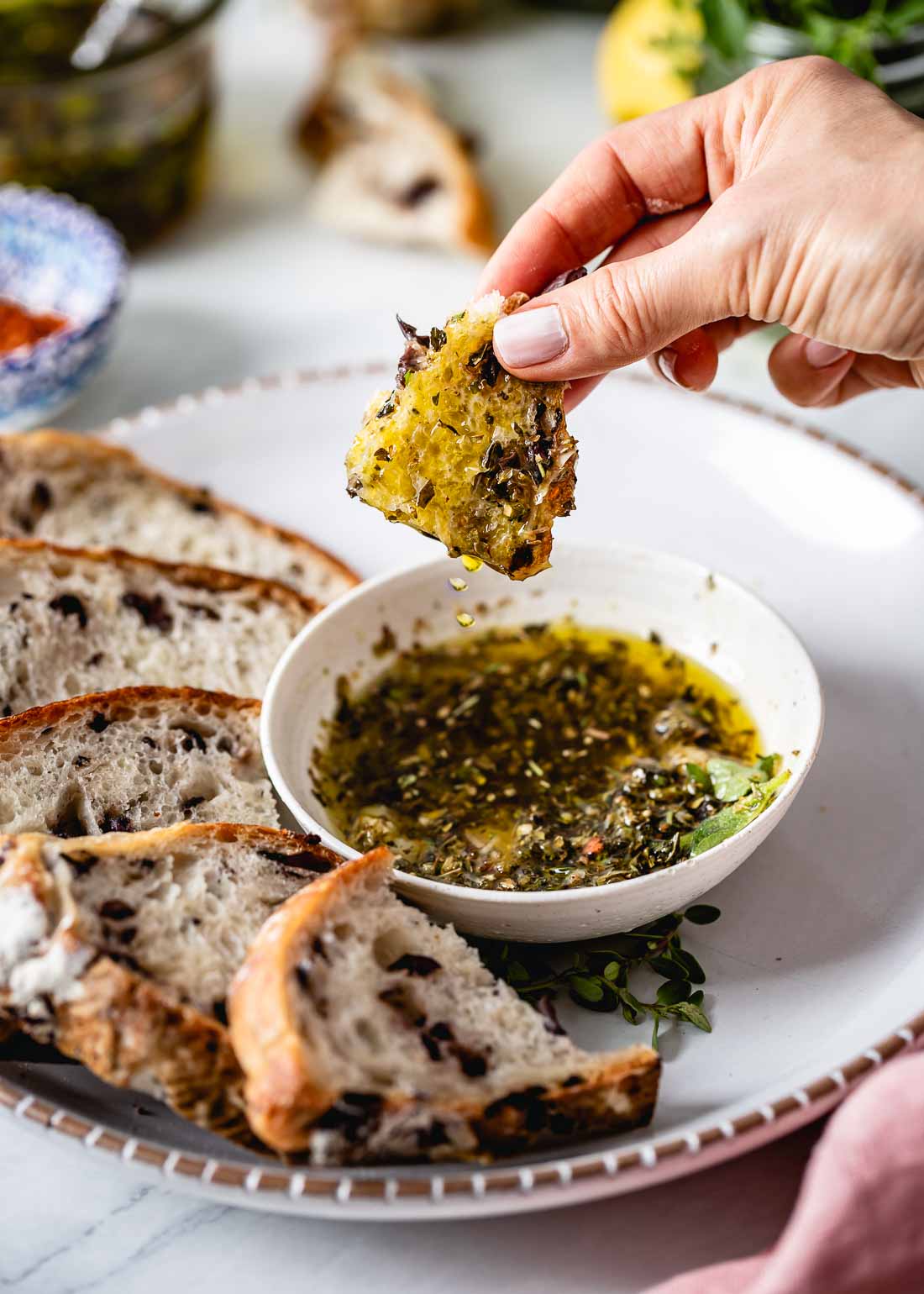 Restaurant Style Olive Oil Bread Dip Recipe (Video!)