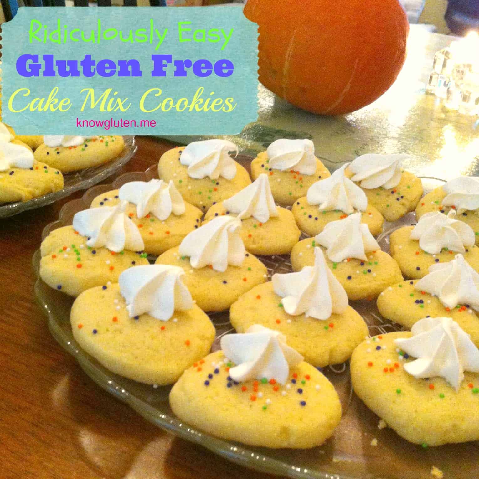 Ridiculously Easy Gluten Free Cake Mix Cookies