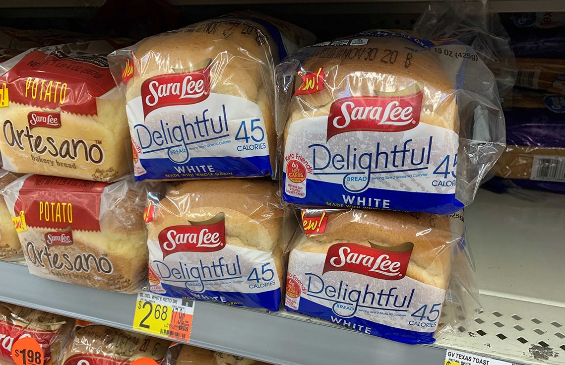 Sara Lee Keto Friendly Bread, $0.91 at Walmart (Reg. $2.68)