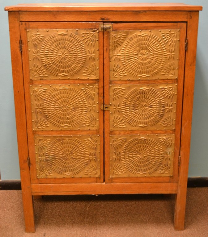 Sold Price: Pie Safe with 12 Punched Tin Panels c 1880 ...
