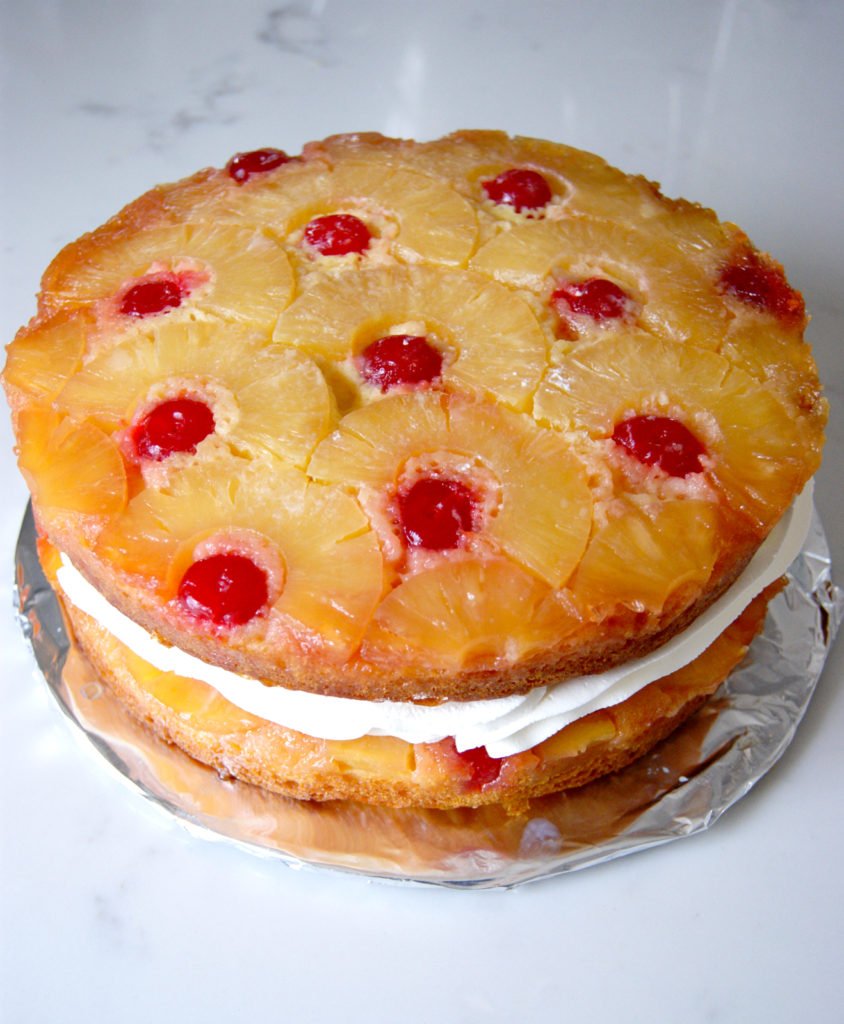 Super Easy Layered Pineapple Upside