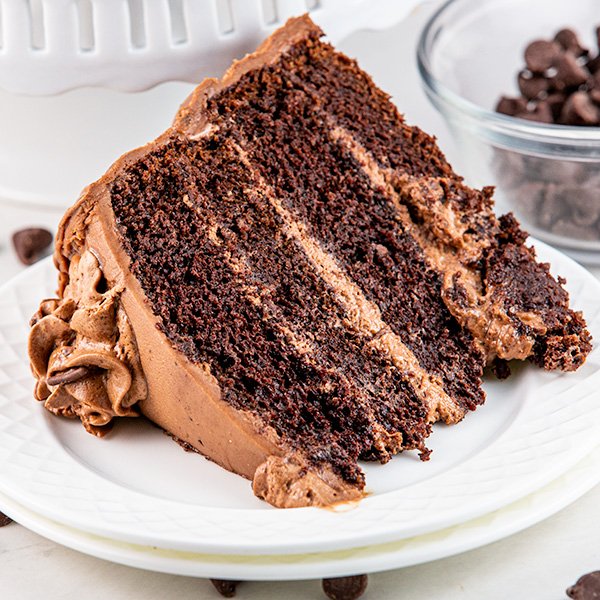 The Best Chocolate Cake with Chocolate Mousse Filling Recipe