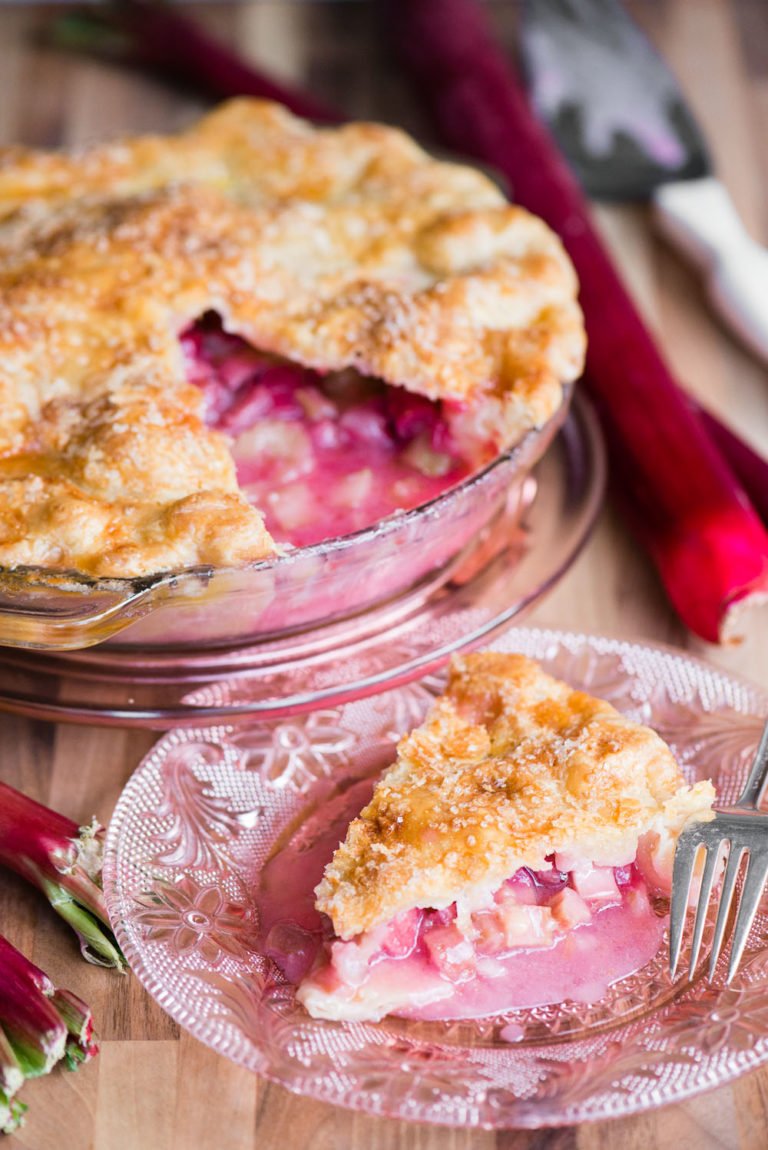 The BEST Fresh Rhubarb Pie Recipe