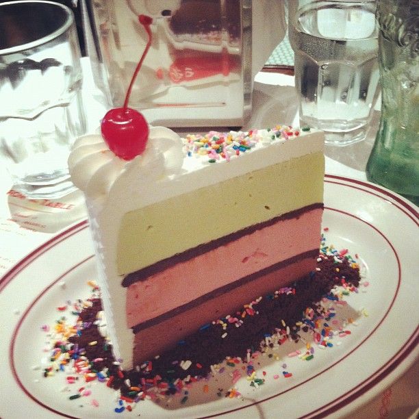 The happiest cake in New York: Ice cream cake with sprinkles and a ...