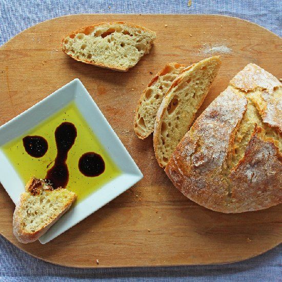 This crusty artisan bread is no knead and tastes like it is fresh from ...
