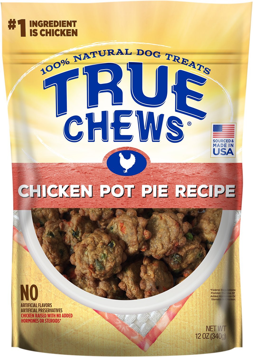TRUE CHEWS Premium Chicken Pot Pie Recipe Dog Treats, 12 ...