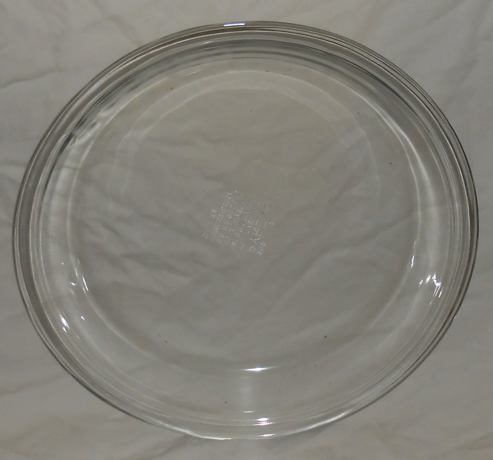 Vintage 9 inch Pyrex #209 Clear Glass Pie Plate