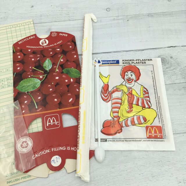 Vintage McDonalds Germany Order Taking Form Sheet Cherry ...