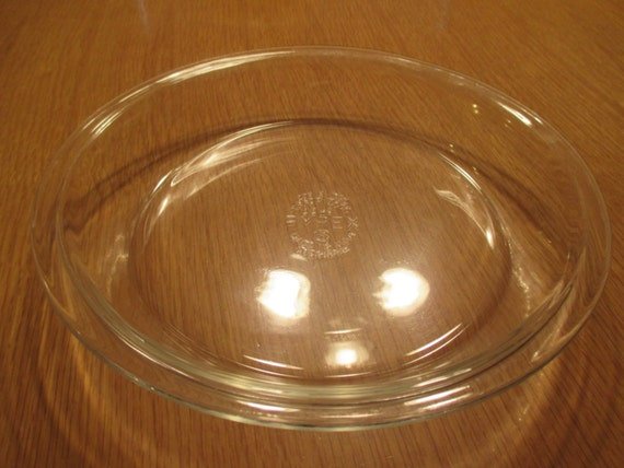 Vintage Pyrex 208 Clear Glass Pie Plate 8 inch.1950