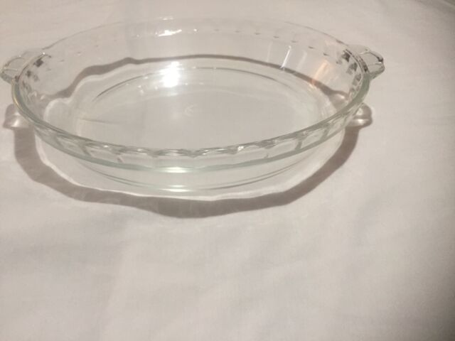 Vintage Pyrex 229 Clear Glass Scalloped Fluted Edge Pie Plate/with ...
