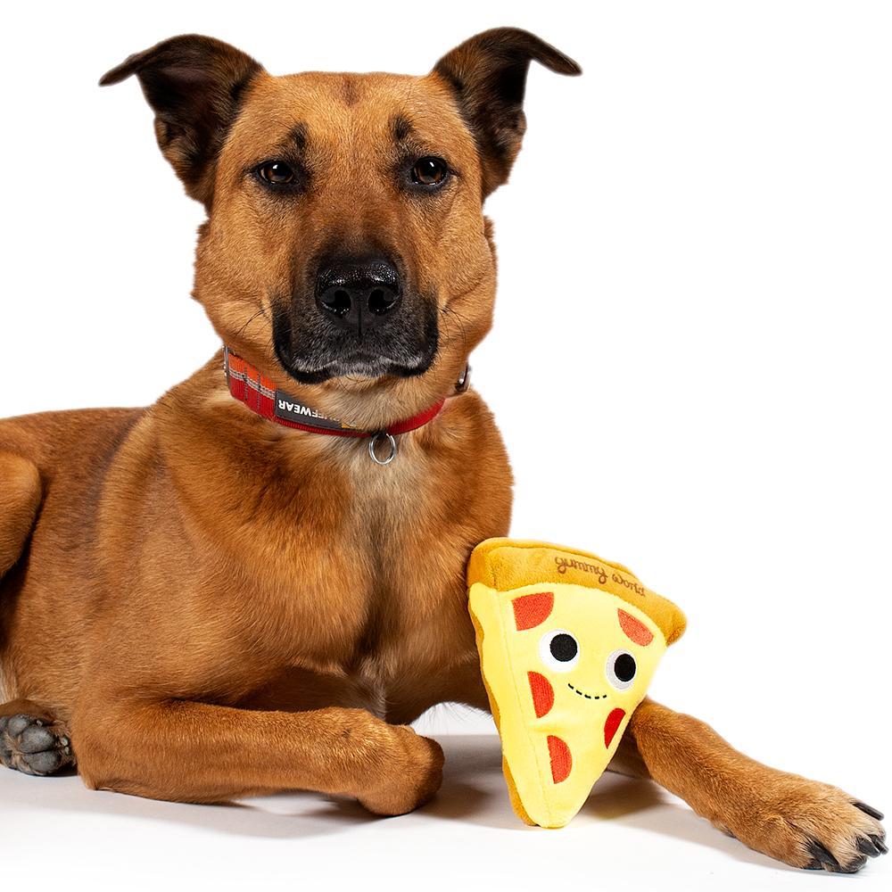 Yummy World Pets: Cheesy Pie Pizza Plush Squeaky Dog Toy ...
